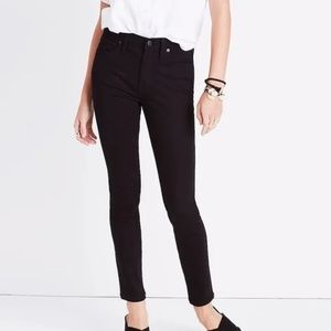 Madewell 9" High Rise Skinny Jeans Black Stretch size 27 size 4
